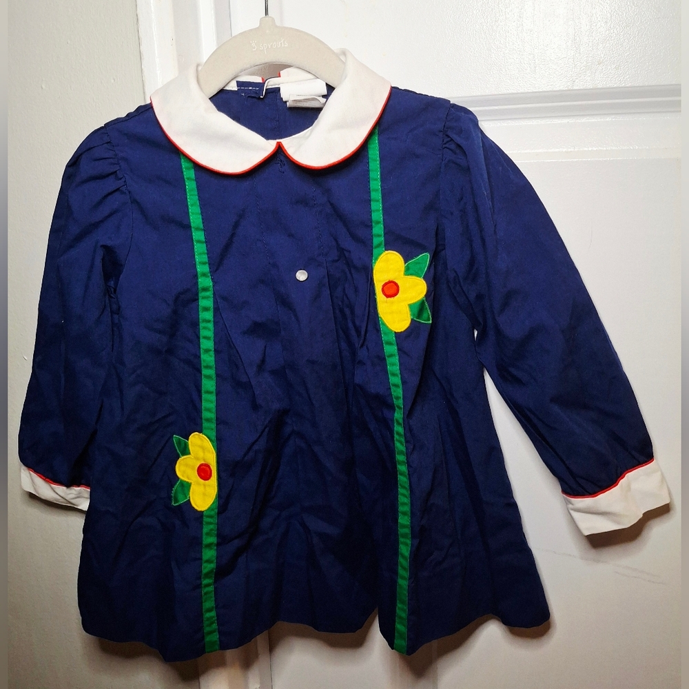 Vintage 80s Nannette Dress Made in Philippines (3T)